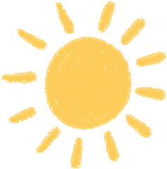 cute sun hand drawn kid core scribble 