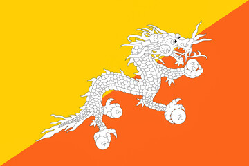 Kingdom of Bhutan Flag