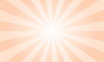 Apricot Yellow Sunburst Background. Abstract Rays Texture Background. Sunburst Background with Yellow Rays. Vector Illustration.