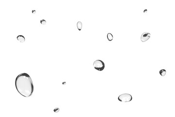 Realistic water drops. PNG drops, PNG