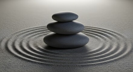 Zen garden stones