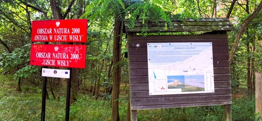 morze mikoszewo znaki rezerwat przyrody