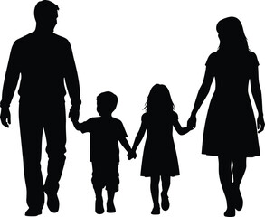 Emotional embrace silhouette, stylized black and white illustration, two people hugging, love and comfort vector, minimal line art