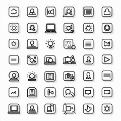 Web Interface Icons Set