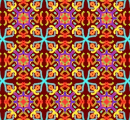 Colorful Ethnic Seamless Pattern