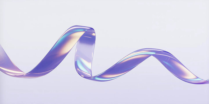 Minimalist design featuring a smooth, pearlescent purple swirl.