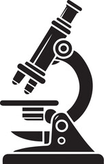 illustration of a microscope Line Art Vector