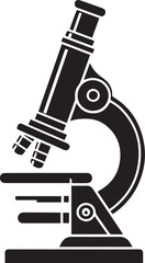 illustration of a microscope Line Art Vector
