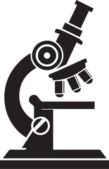illustration of a microscope Line Art Vector