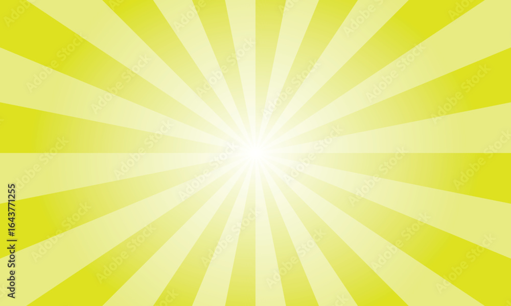 Aufkleber chartreuse yellow sunburst background. abstract rays texture background. sunburst background with ye