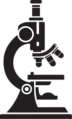 illustration of a microscope Line Art Vector