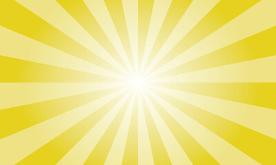 Citron Yellow Sunburst Background. Abstract Rays Texture Background. Sunburst Background with Yellow Rays. Vector Illustration.