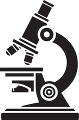 illustration of a microscope Line Art Vector