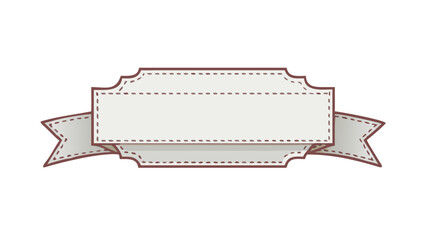 Vintage banner ribbon label vector graphic design element template for decoration invitation and scrapbook 100