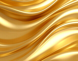 Close-Up of Liquid Gold Texture with Shimmering Highlights