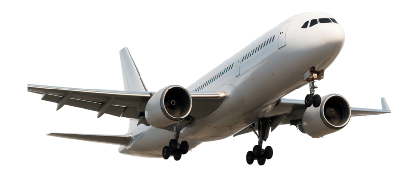 Passenger airplane taking off against.