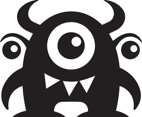 Silhouette monster black color