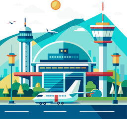 Naklejka premium airport icon