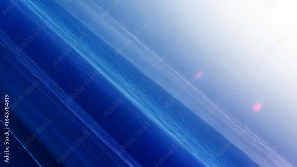 Poster dynamic blue light streaks with sparkling glows in abstract motion
