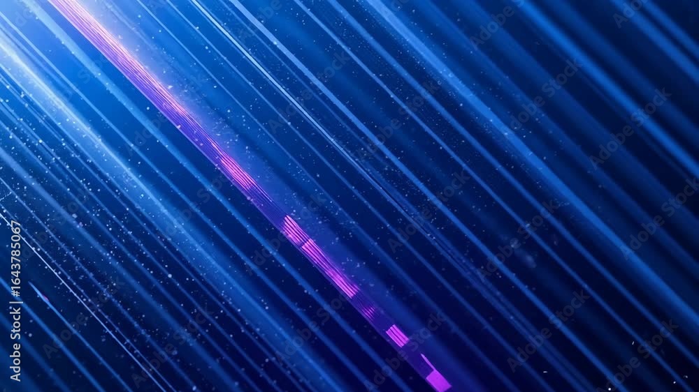 Poster dynamic blue digital lines flowing fast across futuristic background