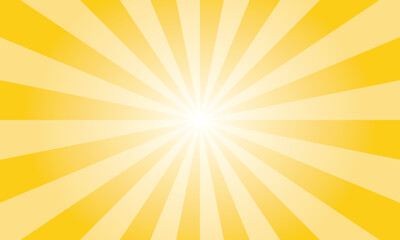 Jonquil Yellow Sunburst Background. Abstract Rays Texture Background. Sunburst Background with Yellow Rays. Vector Illustration.