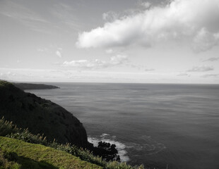 Stunning view of Atlantic Ocean From Sao Miguel Azores.