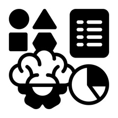 Feature Engineering Semi Solid Vector Icon