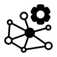 Knowledge Graphs Semi Solid Vector Icon