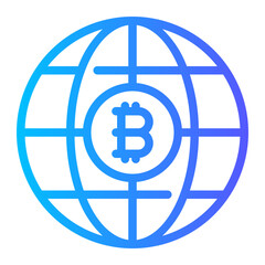bitcoin gradient icon