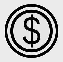 Obraz premium dollar symbol icon
