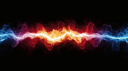 Abstract design with contrasting colors.