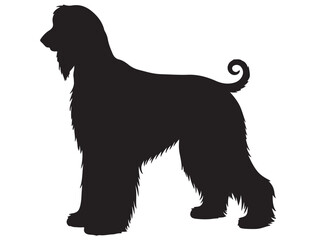 AFGHAN HOUND DOG SILHOUETTE