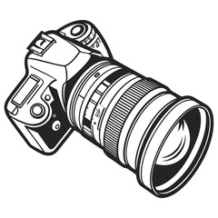 digital camera isolated on white background