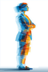 Thoughts, logic, worry, distress, stress, imagination, fantasy, idea, conflict, complex, depressed, human, people, silhouette, presentation, faith, Student, college student, new employee, team leader,