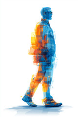 Thoughts, logic, worry, distress, stress, imagination, fantasy, idea, conflict, complex, depressed, human, people, silhouette, presentation, faith, Student, college student, new employee, team leader,