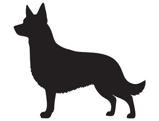 AUSTRALIAN KELPIE DOG SILHOUETTE