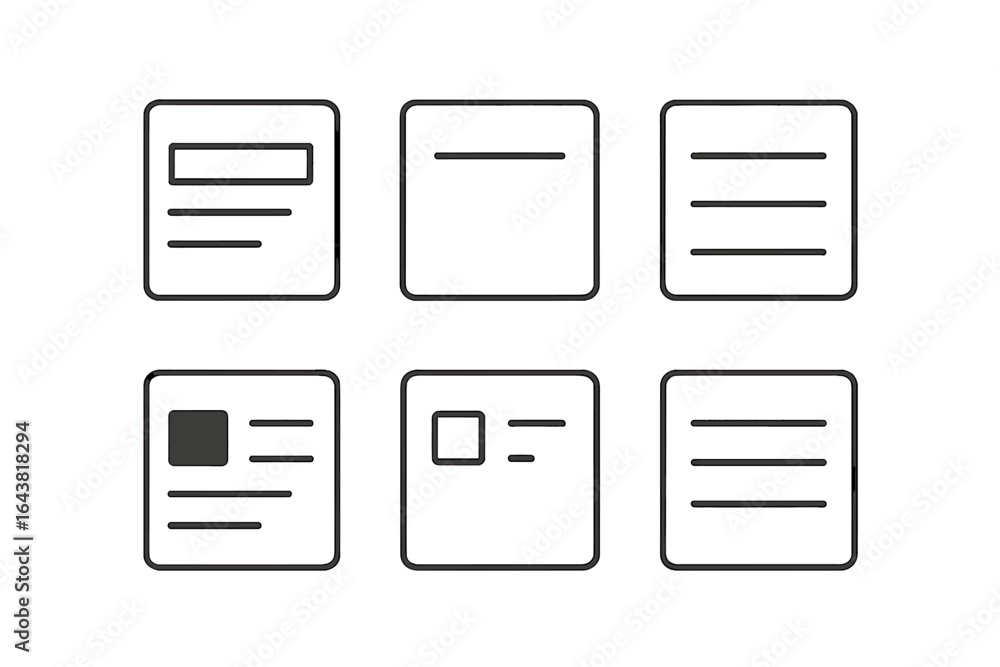 Poster design templates showcasing different layouts for online content creation