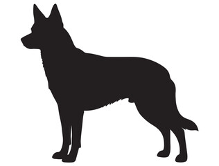 AUSTRALIAN KELPIE DOG SILHOUETTE