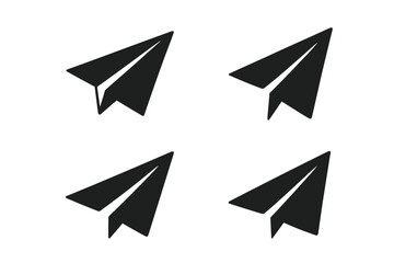 Various designs of paper airplanes, showcasing different styles and angles for creative inspiration