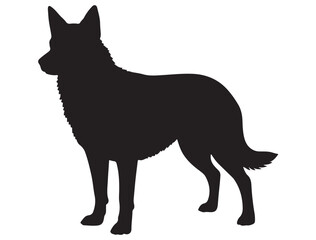 AUSTRALIAN KELPIE DOG SILHOUETTE