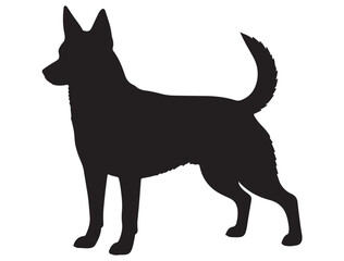 AUSTRALIAN KELPIE DOG SILHOUETTE