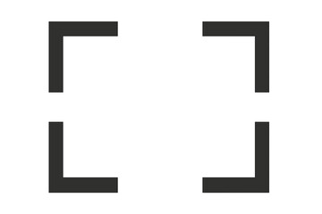 Simple black rectangular frames arranged symmetrically on a white background for design applications or artistic purposes