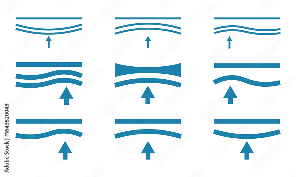 Aufkleber elastic icon design. simple stroke line vector icon set