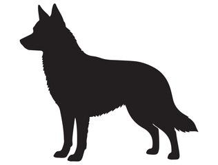 AUSTRALIAN KELPIE DOG SILHOUETTE