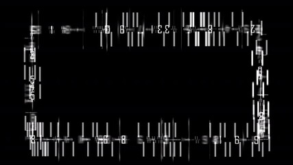 Numeric Grid Overlay Video Animation