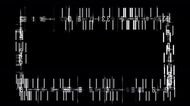 Numeric Grid Overlay Video Animation