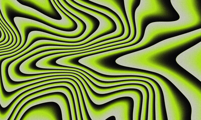 Psychedelic Abstract Swirls of Lime Green and Black new 2025 trendy liquid gradient background