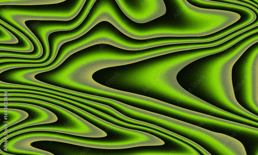 Poster vibrant abstract green swirls pattern with subtle texture new 2025 trendy liquid gradient background