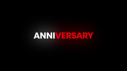 Anniversary – Elegant 4K Particles Text Animation for Celebrations