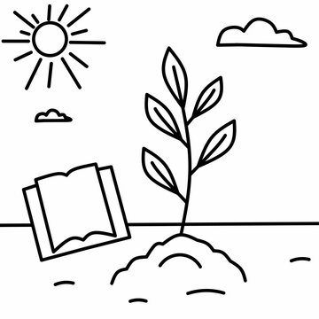 Naklejki Grow Knowledge, Nurture Your Life